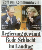 Lindner Rede in BILD